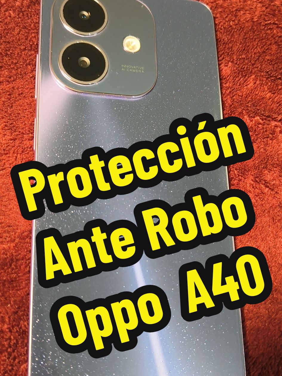 Mini serie funciones Oppo A40. En esta ocasión activa la seguridad ante robo de tu Oppo de la siguiente manera. #oppo #trucos #trucosparacelular #seguridad #a40 #Seriea #tips #europa #england #liverpool #smartphone 