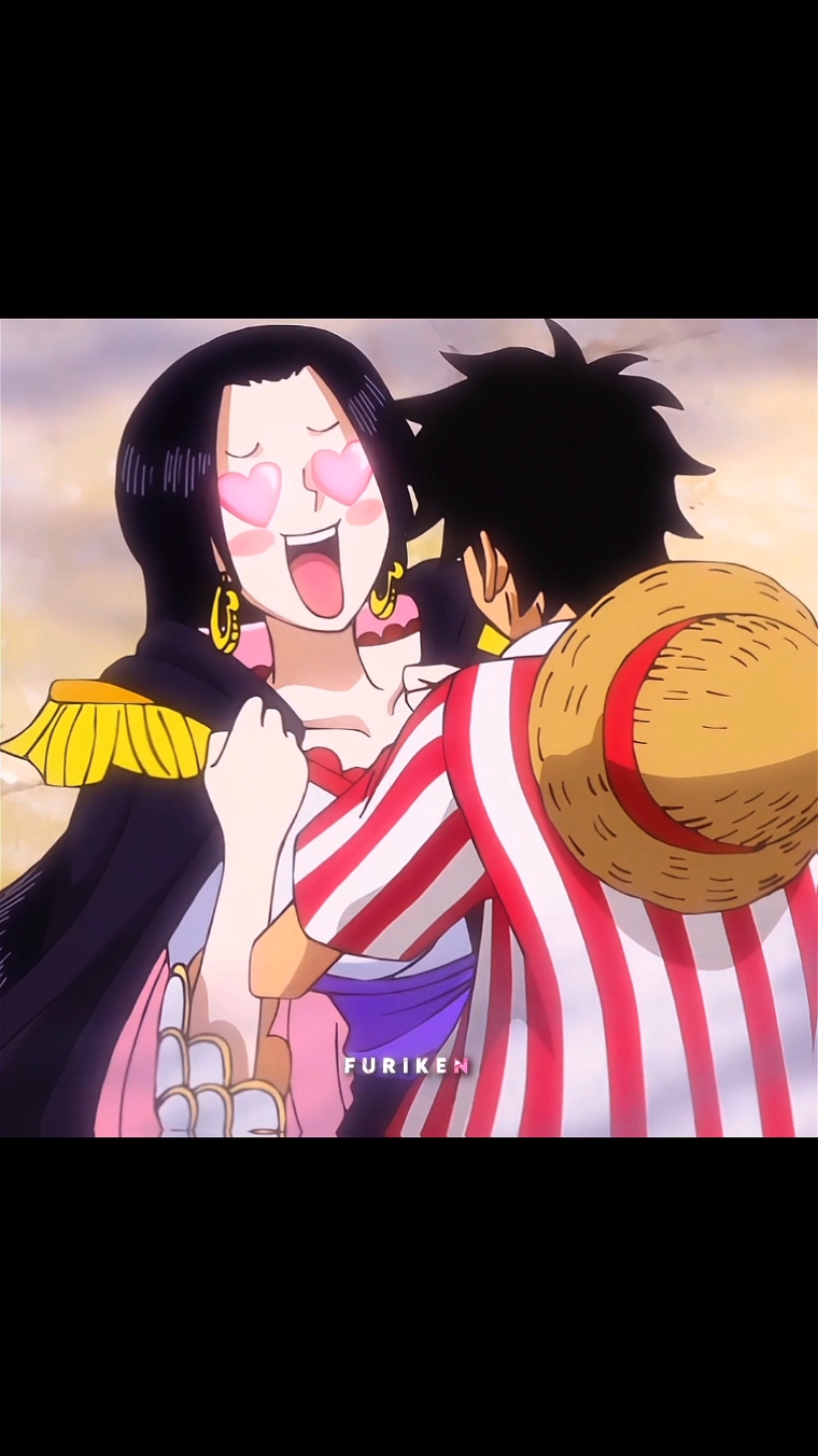 Kyaaaaah 😍 #onepiece #onepieceedit #luffy #hancock #luffyxhancock #fyp #furikenn 