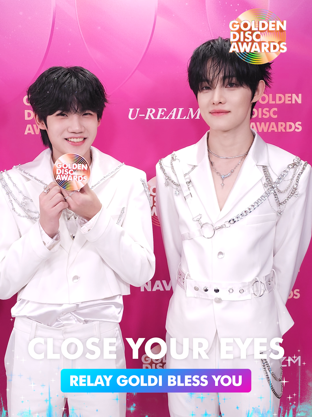 [RELAY GOLDI BLESS YOU] #CLOSEYOUREYES Time for a relay of good vibes. #2025GDA #골든디스크어워즈 #GoldenDiscAwards #골든디스크 #GoldenDisc #GDA