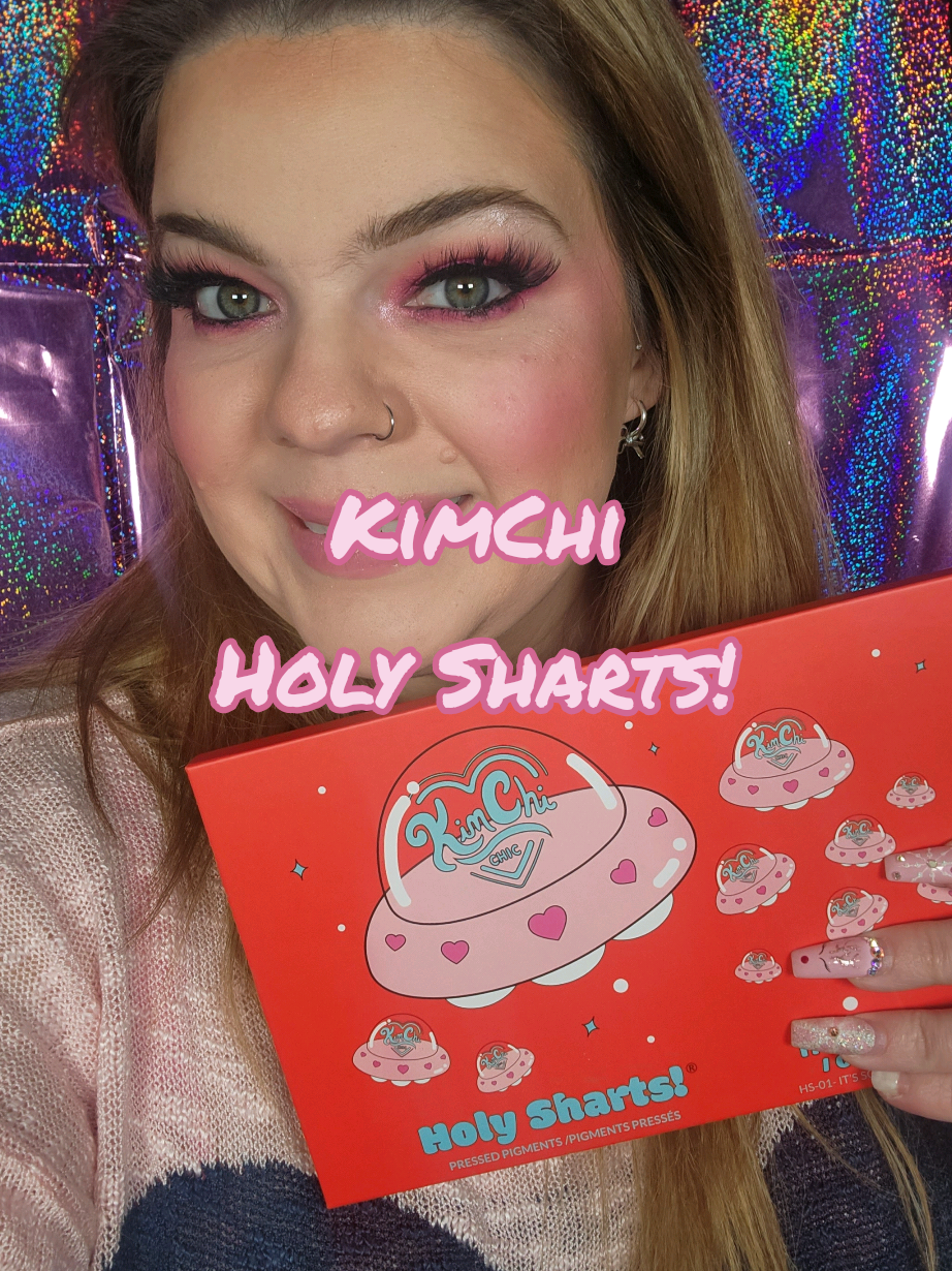 40 neon shades from kimchi holy sharts pallette @KimChi Chic Beauty #kimchi #holyshartspalette #pinkeyeshadow #makeuptok #eyeshadow 