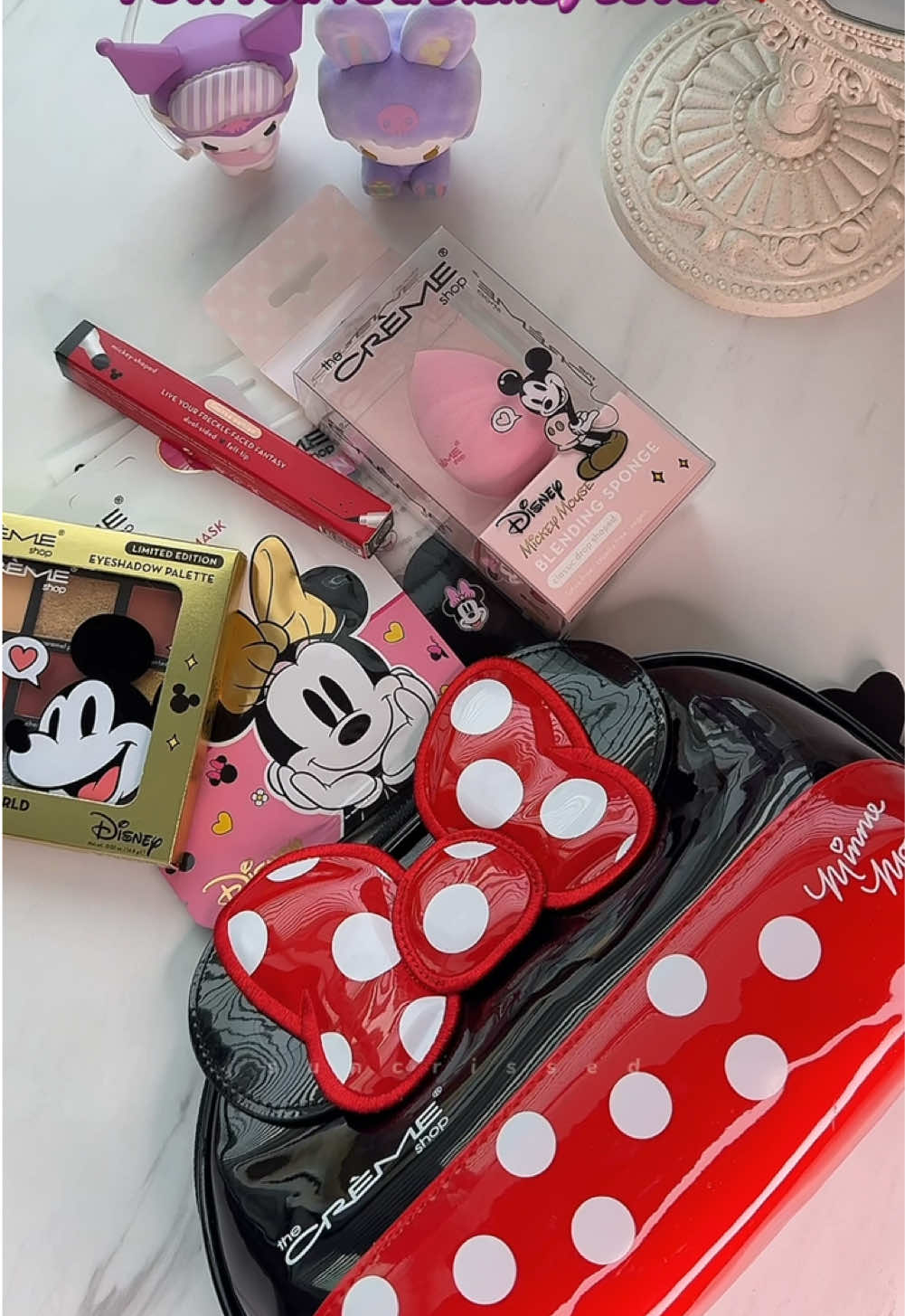 Carry the magic with you wherever you go ✨💄  The Crème Shop x Minnie Mouse is here to steal hearts! @the crème shop @Disney Style  🏷️ #thecremeshop #minniemouse #disneyland #makeup #mickeymouse #fyppppppppppppppppppppppp #ugccommunity #ugccreator #trending #viralvideo 