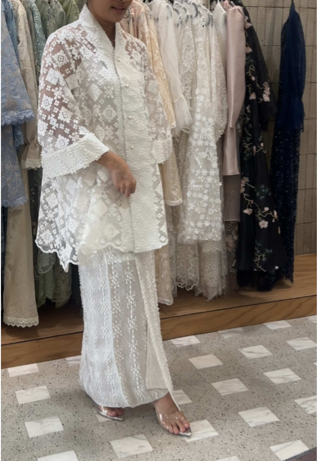 Kimono mix in white #seliyane 