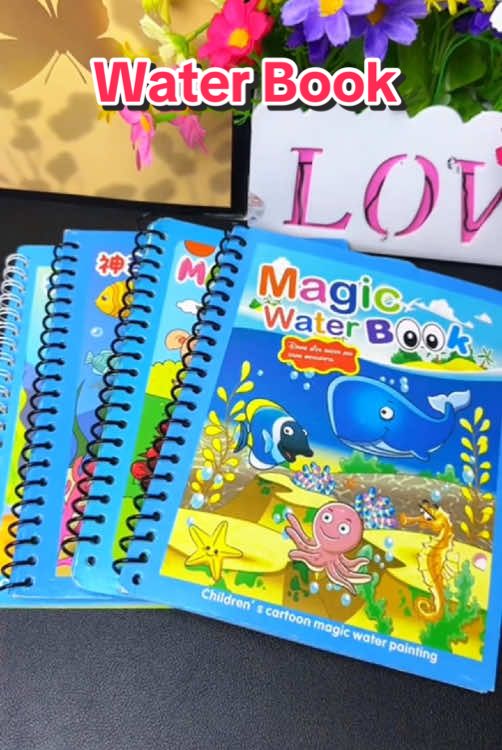 Use this magical water painting book to do activities with your children,you can color it many times! #magicbook #waterbook #toyforkids 