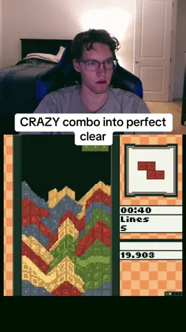 Crazy combos 🥶😵 #ctwc #nes #tetris #goatythroaty #satisfying #rolling #asmr #nestetris #viral #gaming #retro #USA #texas #california #sandtetris #sandtrix