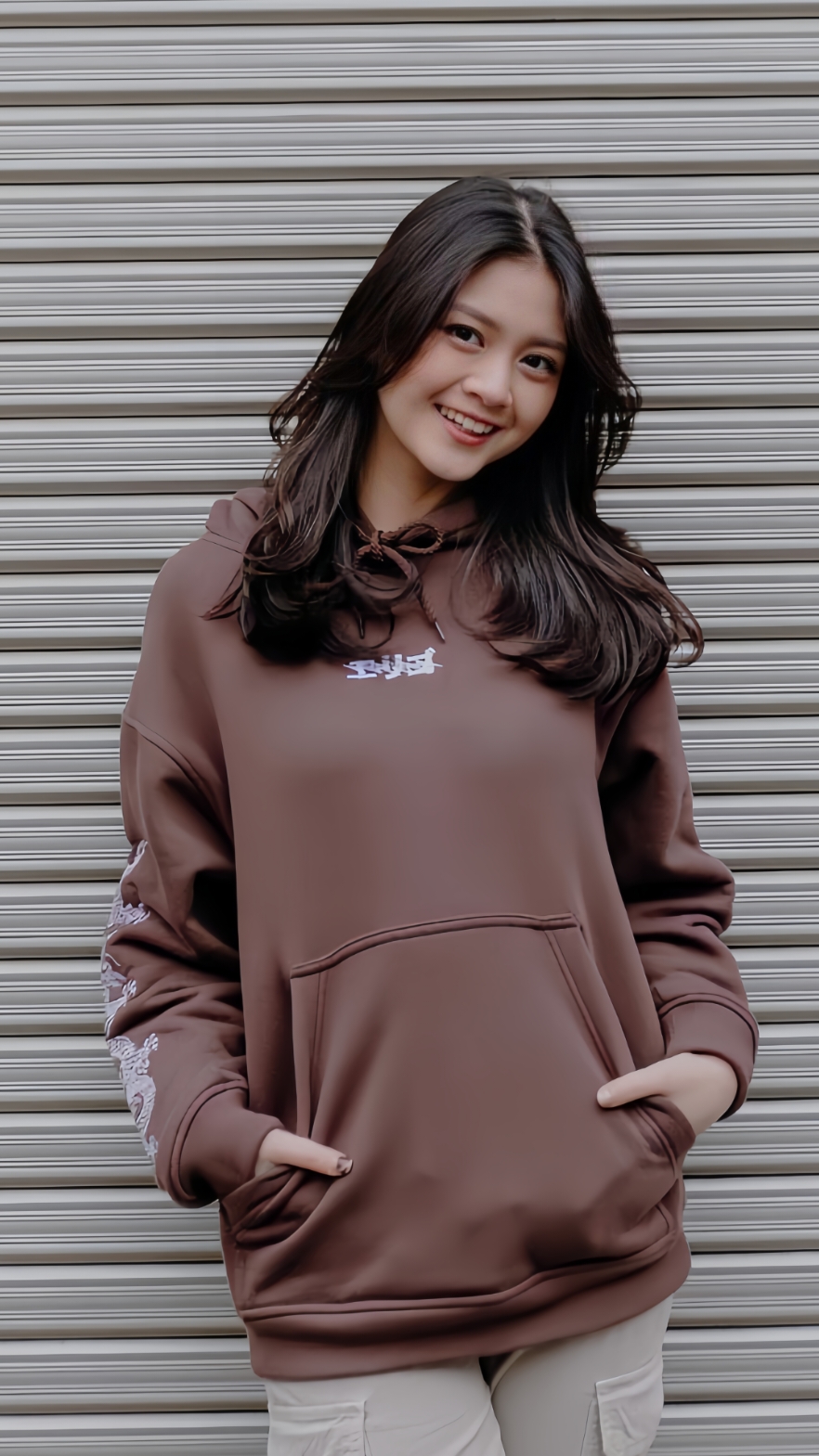 Hoodie coklat ayang mam 😁 #christyjkt48 #jkt48 #fyp 