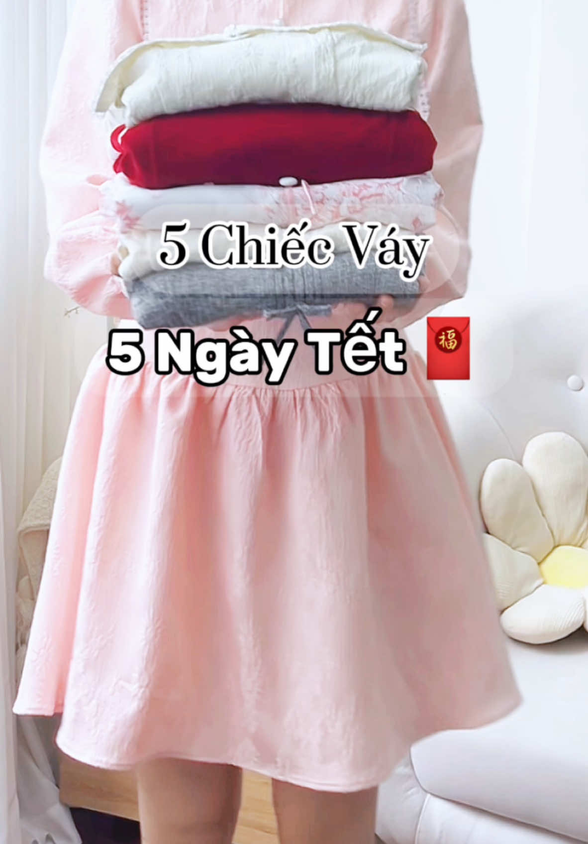 5 Outfits Váy cho cả 5 ngày Tết, rủ cô bạn thân mặc váy đôi thôi ạ 🌸🌸🌸 @TIA19.STORE @Tia19 uniform 