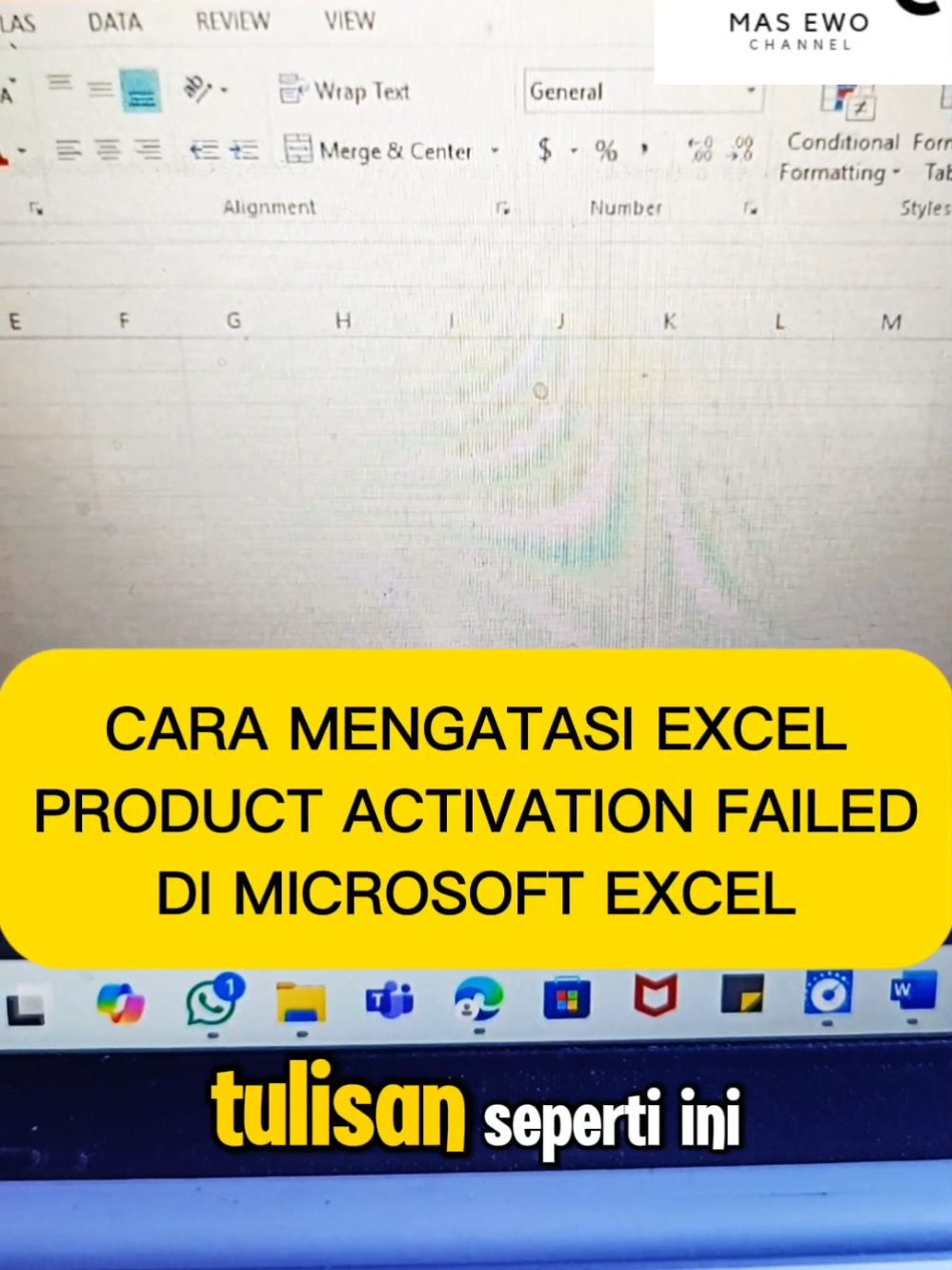 Membalas @rina2001_  CARA MENGATASI PRODUCT ACTIVATION FAILED DI MICROSOFT EXCEL‼️#fyp #microsoftexcel #failed #memperbaiki #mengatasi 