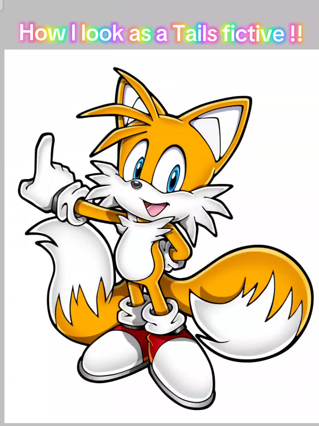 I thought it would be fun idk - Tails #system #systemtok #osdd #osddsystem #tailsthefox #sonic #alter #fictive 