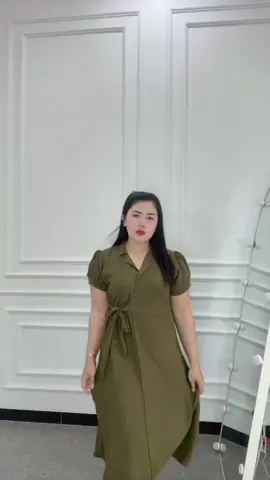 Arsyla dress warna olive ready lagiii bunnnn ,yuk cek kranjang kuning 🥰#wibgajian #belilokal 