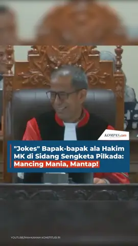 Suasana sidang perselisihan hasil pemilihan umum (PHPU) kepala daerah (Pilkada) 2024, Rabu (8/1/2025), dicairkan oleh kelakar Hakim Konstitusi Saldi Isra. Para pihak, baik pemohon, termohon, dan pihak terkait tampak tertawa usai Saldi Isra mengeluarkan candaannya. Momen pemecah kebekuan itu di antaranya terjadi saat hakim menyidangkan perkara 160/PHPU.BUP-XXIII/2025 soal sengketa Pilkada Pandeglang dan perkara 223/PHPU.WAKO-XXIII/2025 tentang sengketa Pilkada Tangerang Selatan. Dalam pemeriksaan pendahuluan PHPU Pilkada Tangerang Selatan, kuasa hukum Ruhamaben dan Shinta Wahyuni Chairuddin sebagai pemohon, menyebut terdapat dugaan pelanggaran melibatkan ASN. ^ #MahkamahKonstitusi #SaldiIsra #pilkada2024 #Kelakar #Bercanda  Penulis: Singgih Wiryono Kreatif: Rahma Tika  Produser: Reza Kurnia Darmawan 