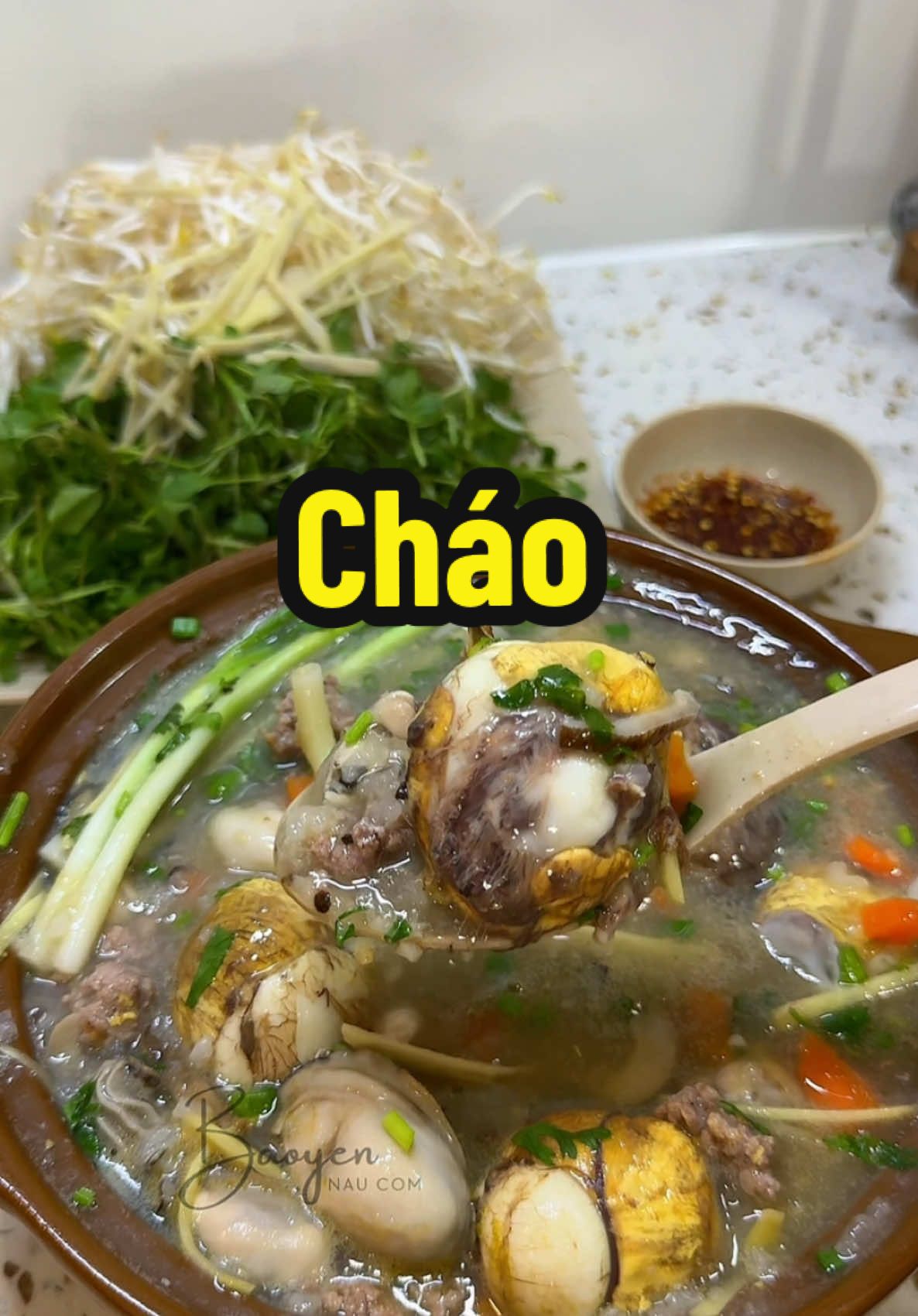 Cháo Thị Nở#baoyennaucom #nauancungtiktok #fyb #vyral #chaohau #chaobobam #chao #nauchao #chaohotvitlon #nauanngon #xuhuong 