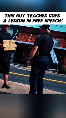 This Guy TEACHES Cops a Lesson in Free Speech! #cops #copsoftiktok #copsontiktok #police #policeofficer #policeoftiktok #bodycam #TikTok #foryou #ego #law #lawsuit #viral #trending 