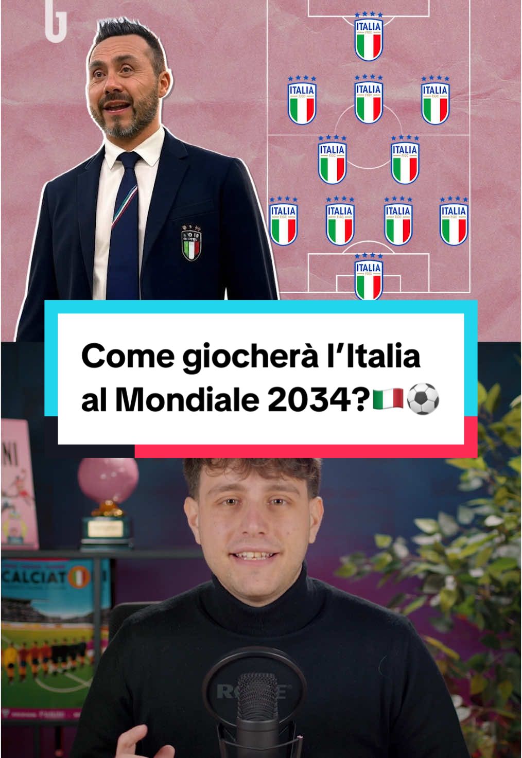 Come giocherà l’Italia al Mondiale 2034?🇮🇹⚽️ #Gazzetta#TikTokCalcio#IA#Italia#WorldCup