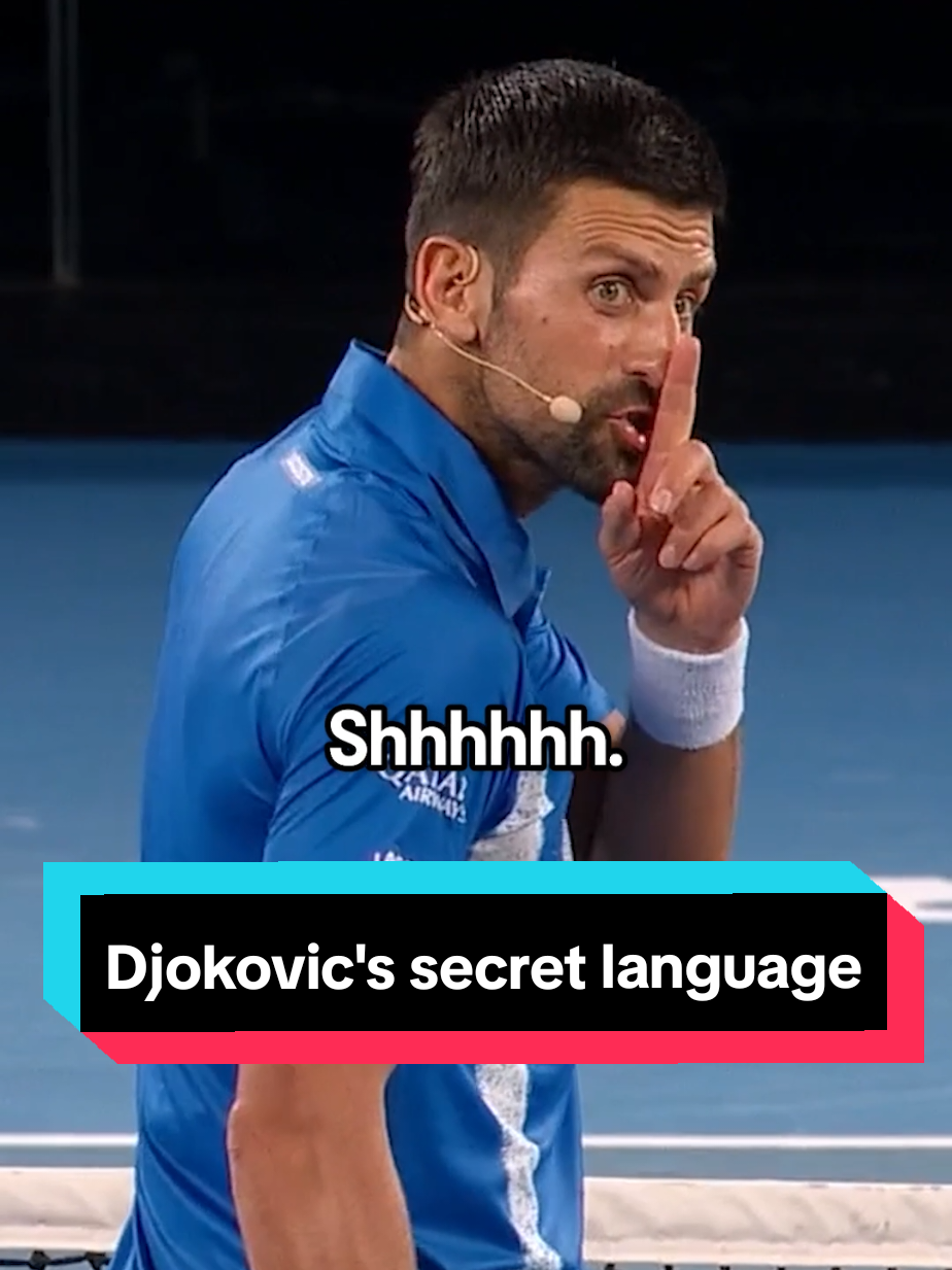 She gave away the secret 😂 #AusOpen #Djokovic #Zheng