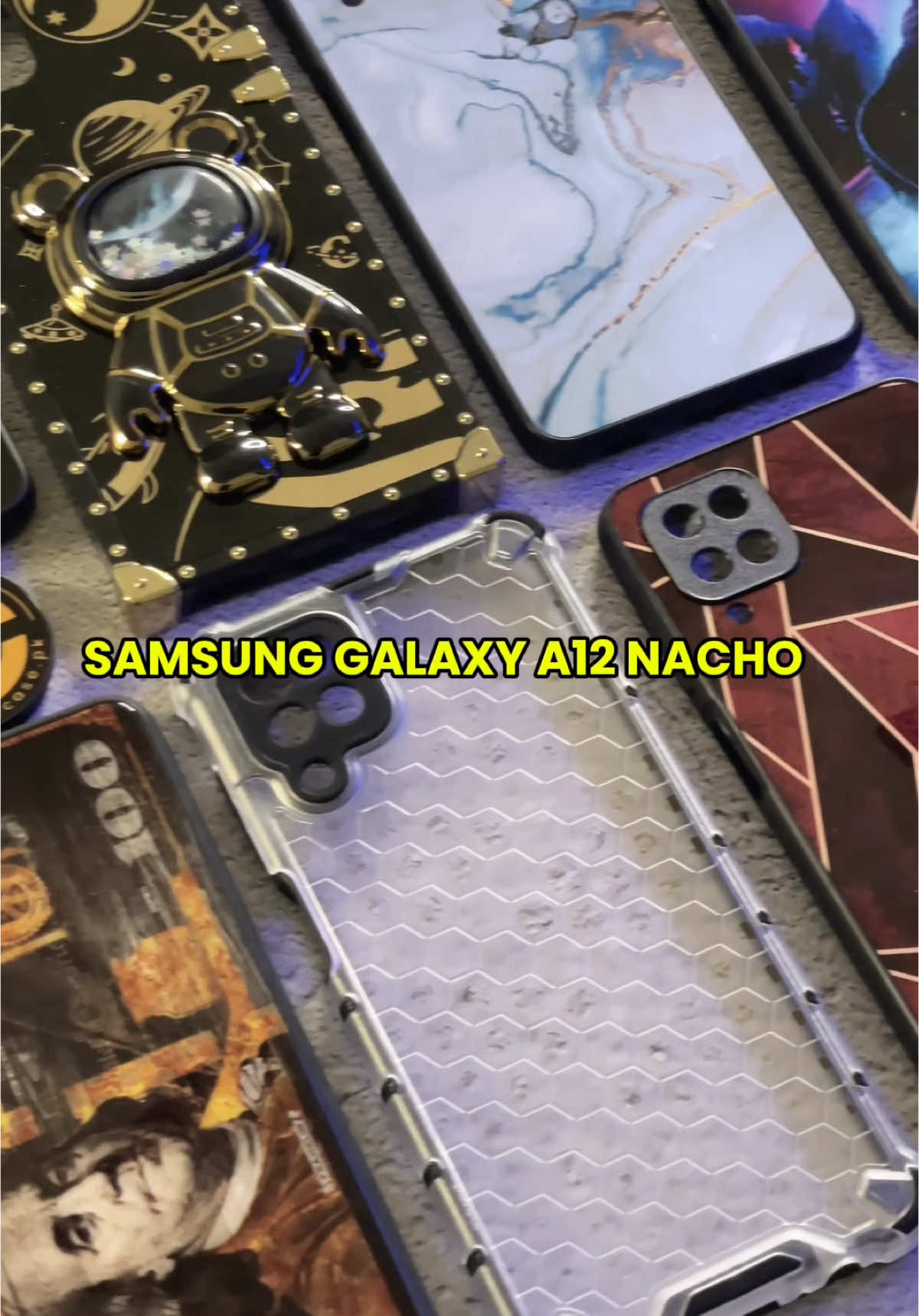 Samsung Galaxy A12 Nacho All New Branded Cases & Covers now on SALE get upto 40% off with Free Fast Cash on Delivery all across Pakistan. 200+ New designs for your Phone model.
➡️ Upto 15ft drop Protection
➡️ Soft shockProof Rubber inner and Edges material
➡️ 7-Days Easy Replacement & Refund Policy.
➡️ Real Camera video, we deliver what we show
➡️ Click on Shop Now