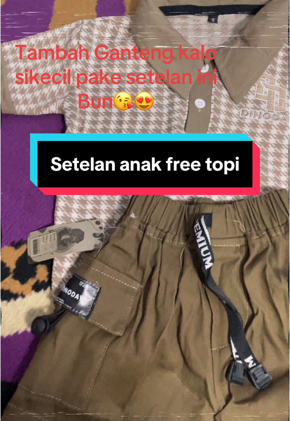 Makin Ganteng klo pake outfit yang satu ini. #setelananak #setelanbajuanak #bertigakids #fypシ゚ #viraltiktok 