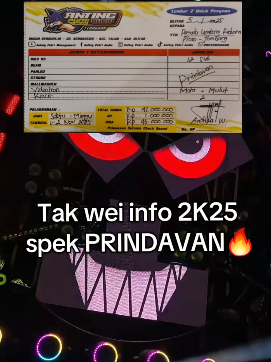 Tak wei info 2K25 #antingputriaudio #karnavalploso #karnavaljombang #soundhoreg  #soundhoregjawatimur #soundprindavan 