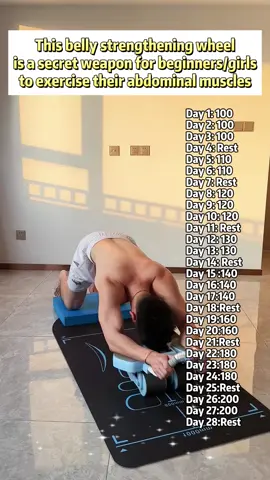If you want to have charming abdominal muscles, the abdominal wheel is your indispensable secret weapon!#absworkout #abdominal #sports 