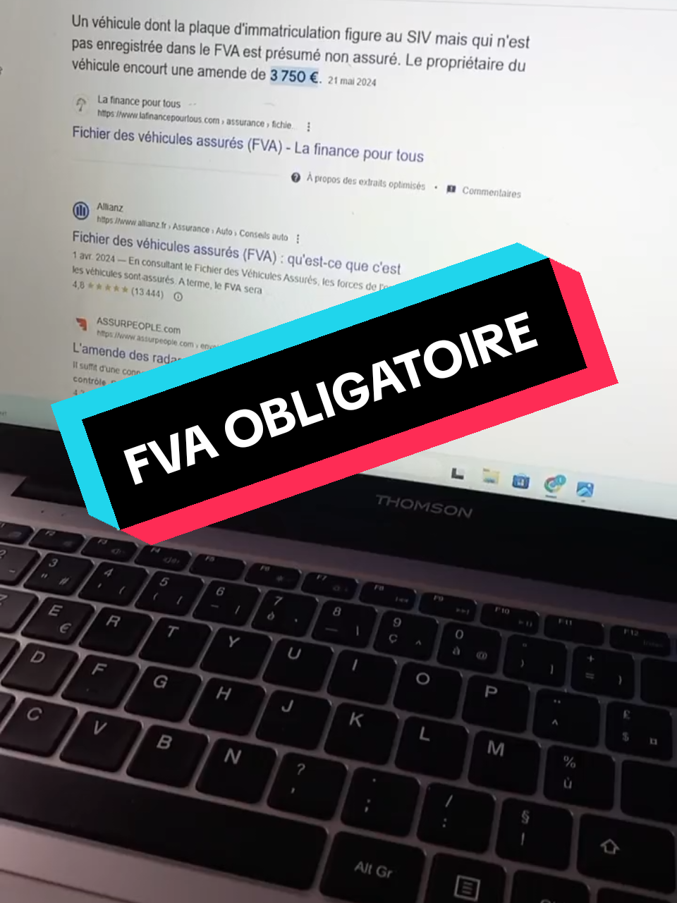 comment consulter le fichier FVA #fva #vignette #assurance  #assurancevoiture #voiture #automobile 