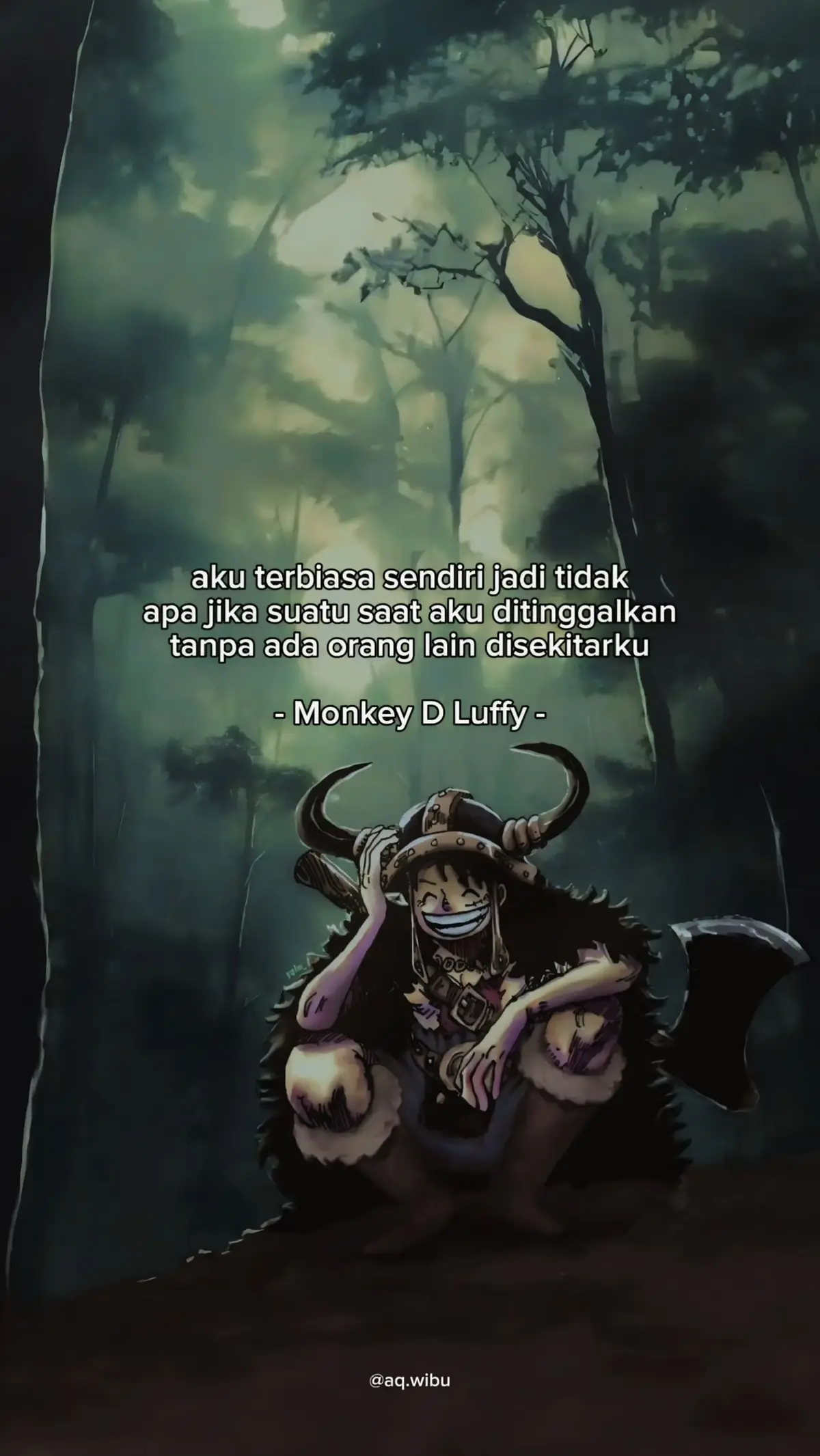 aku terbiasa sendirian dan ditinggalkan #monkeydluffy #onepiece #fyp 