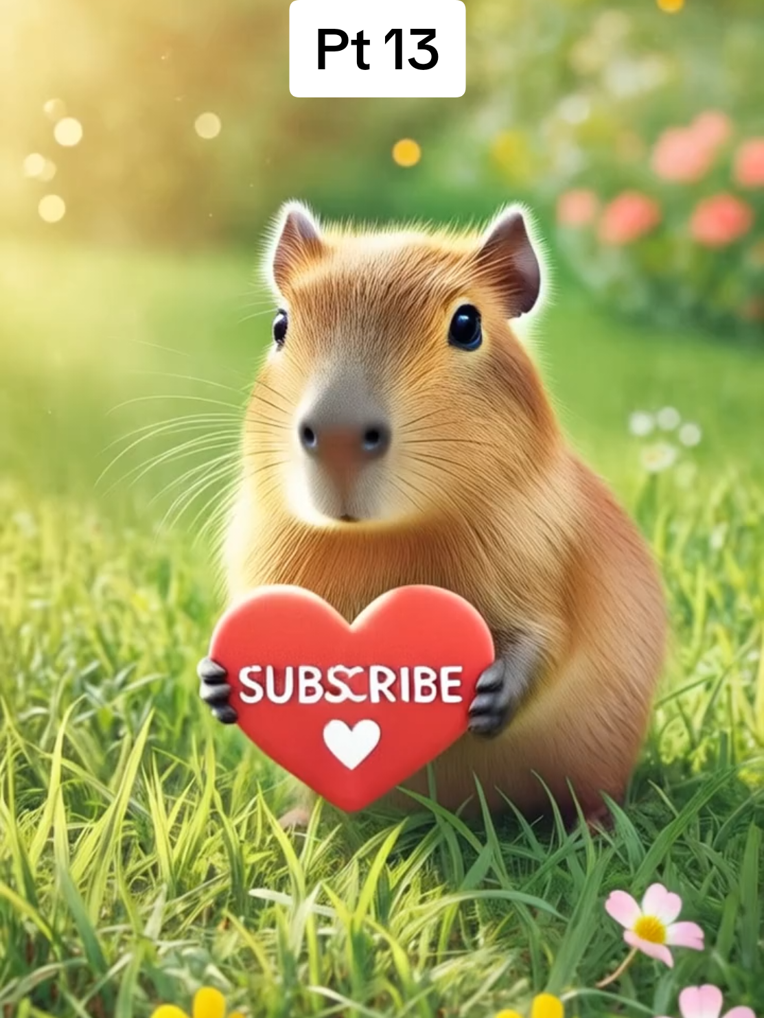 Follow me + 1 vídeo - Capy Part 13 #capybara #memestiktok #butterfly 