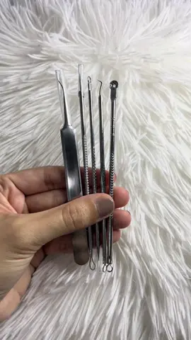5 pcs stainless Acne tool kit📦#blackhead #pimple #pimpleremover #tools ##creatorsearchinsights