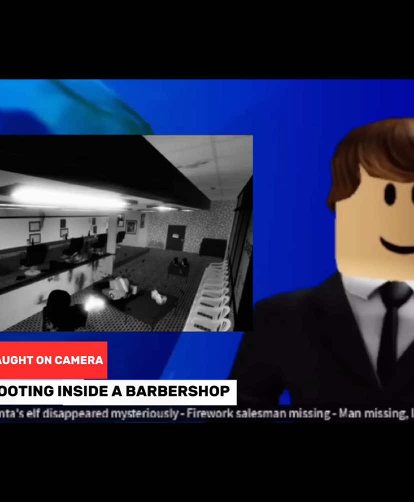 BreakNews: Camera Caught someone Ending 3 men in a barber shop. The FBI is in search. Wanted For 10k $ bloxdollars  #robloxtragedy #robloxreporter #Robloxnews 