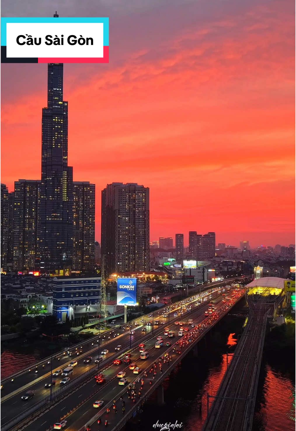 Hoàng hôn thành phố #dji #flycam #drone #saigon #hochiminh #landmark81 #causaigon #hoanghon #sunset #ducgialai #trending #viral 