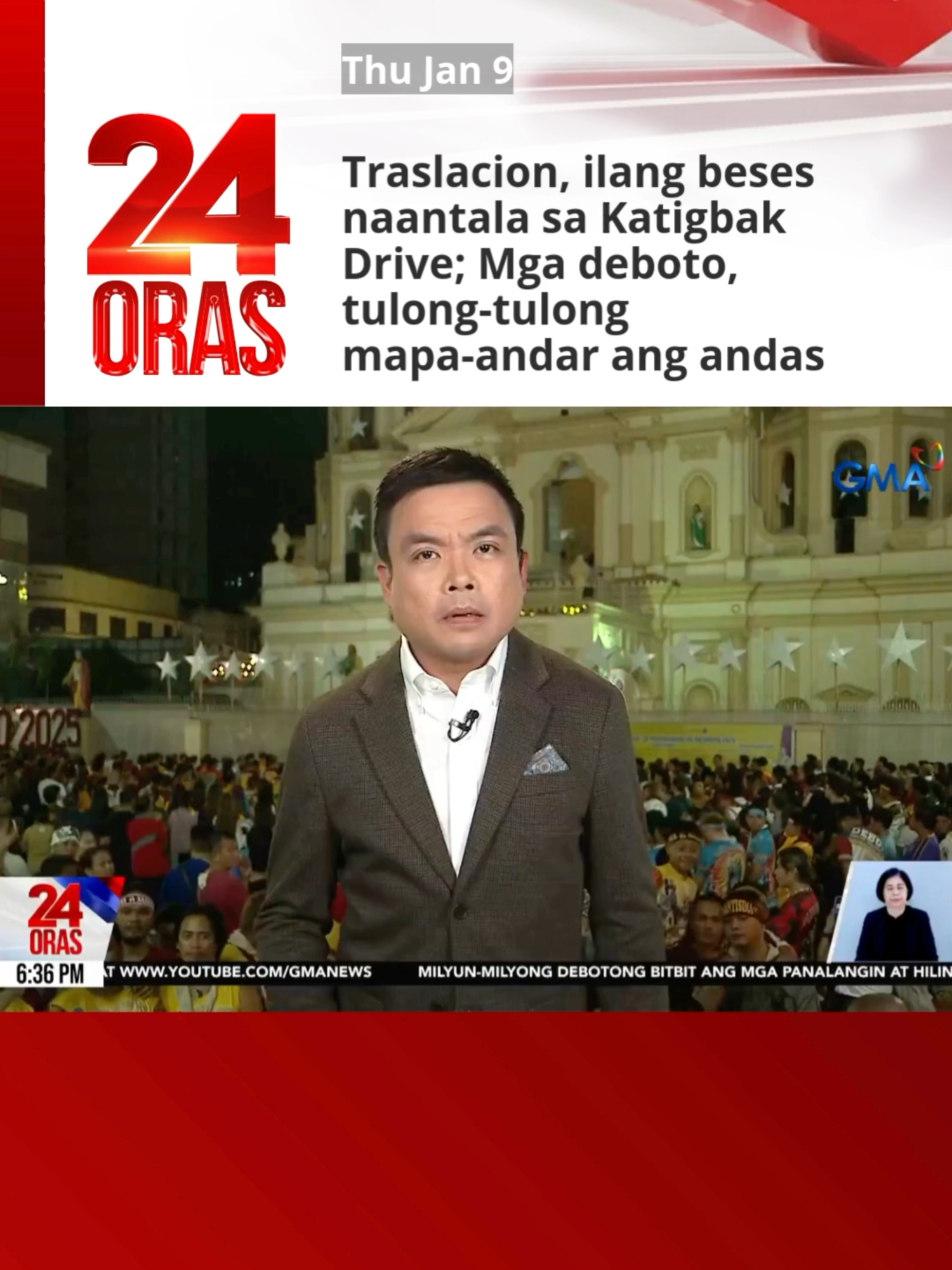 Mga Kapuso, iba’t ibang mukha ng pananampalataya ang ating nasaksihan sa ating pakikibahagi sa Traslacion kaninang umaga. Ang ilang mga deboto, nakasampa sa andas kahit bawal pero tila abot-langit ang pasasalamat sa pagkakataong nahaplos ang Jesus Nazareno. | 24 Oras #BreakingNewsPH #GMAIntegratedNews #24Oras #Traslacion2025 #Nazareno2025