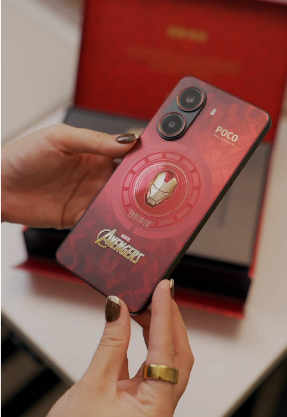 POCO X7 Pro Iron Man Edition in da haus! ♥️ First Mediatek Dimensity 8500 as well!  Price starts at P14,999 #POCO #POCOX7Pro 