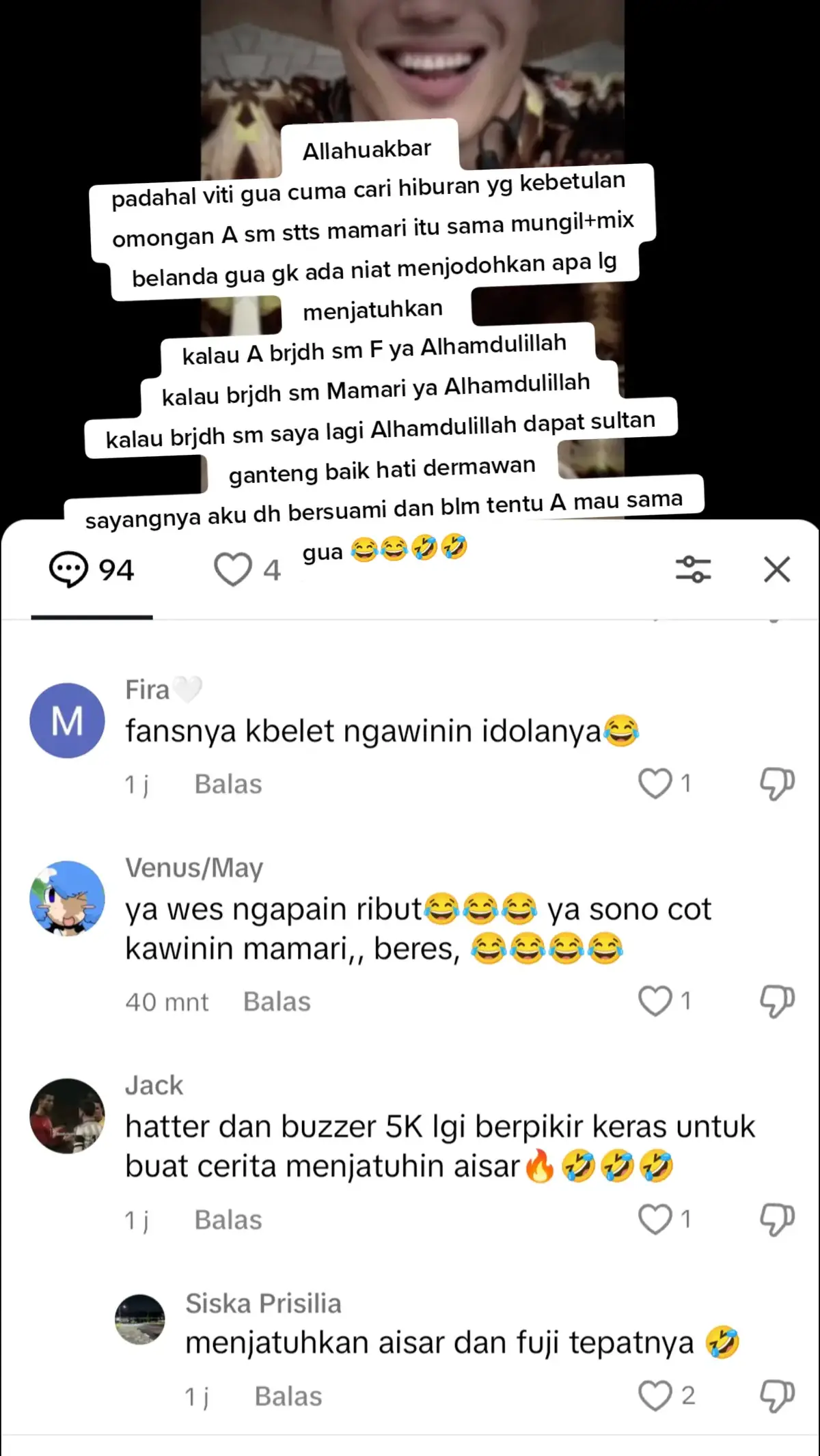 yasalam fans F knp pada ngreog🤭😂🤣 #aisarsultanmalaysia #jenifercopen 