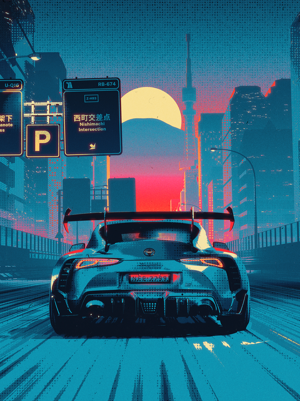 Second part of the #animation piece I created last year for @adro.inc Tomorrow in Tokyo, they will be presenting this model at the Tokyo Auto Salon! Very happy with how this project turned out!   #stylized #night #driver #nightdrive #city #tokyo #japanese #toyota #toyotasupra #notforeverybody #a90 #a90supra #supramk5gr #supraculture #adro #supranation