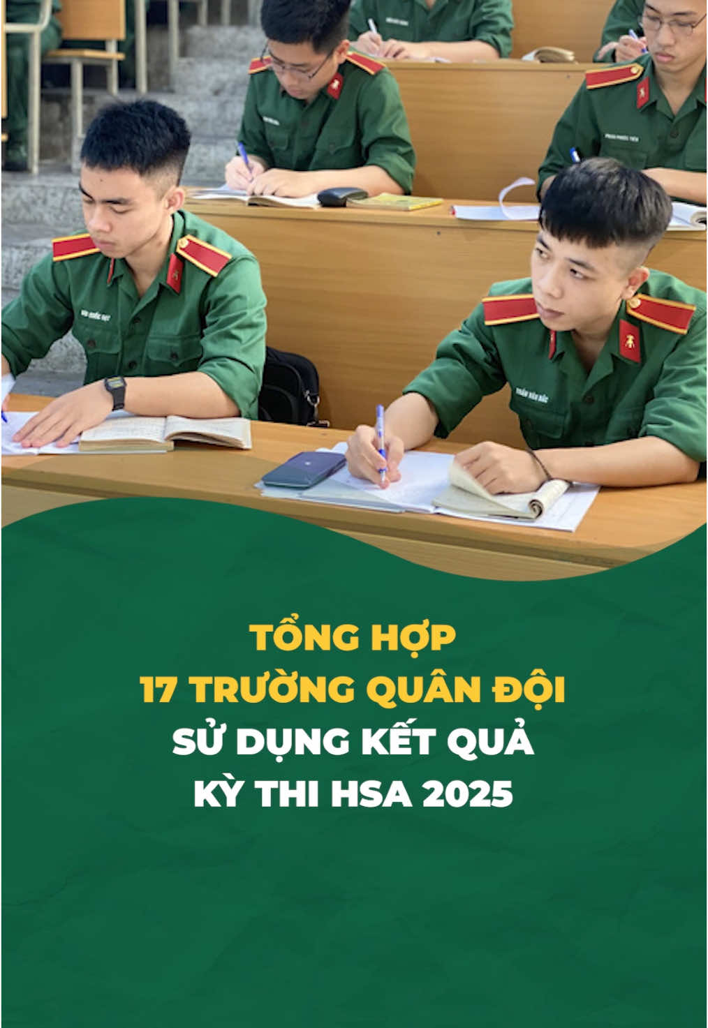 Tổng hợp 17 trường Quân đội sử dụng kết quả kỳ thi HSA 2025 #hsa #dgnlhn #dgnl #danhgianangluc #thayhoahsa #fyp #study #studytok #learnwithtiktok #LearnOnTikTok 