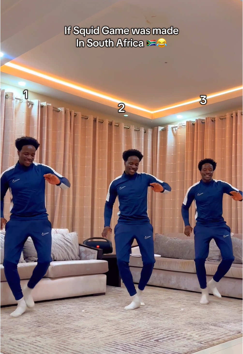 Which player do you think won this round? 1, 2, or 3?😂🔥 #dance #amapiano #squidgame @Netflix South Africa 