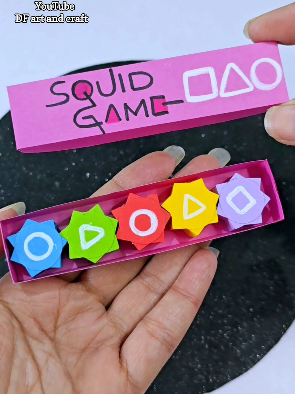 DIY paper Gonggi Game squidgame | DIY squid Game gonggi viral game you need to try #squidgame #papertoys #DIY #fyp #tutorial #papercraft #treanding #squidgame2 #gonggi #foryoupage #bdtiktokofficial #foryou 