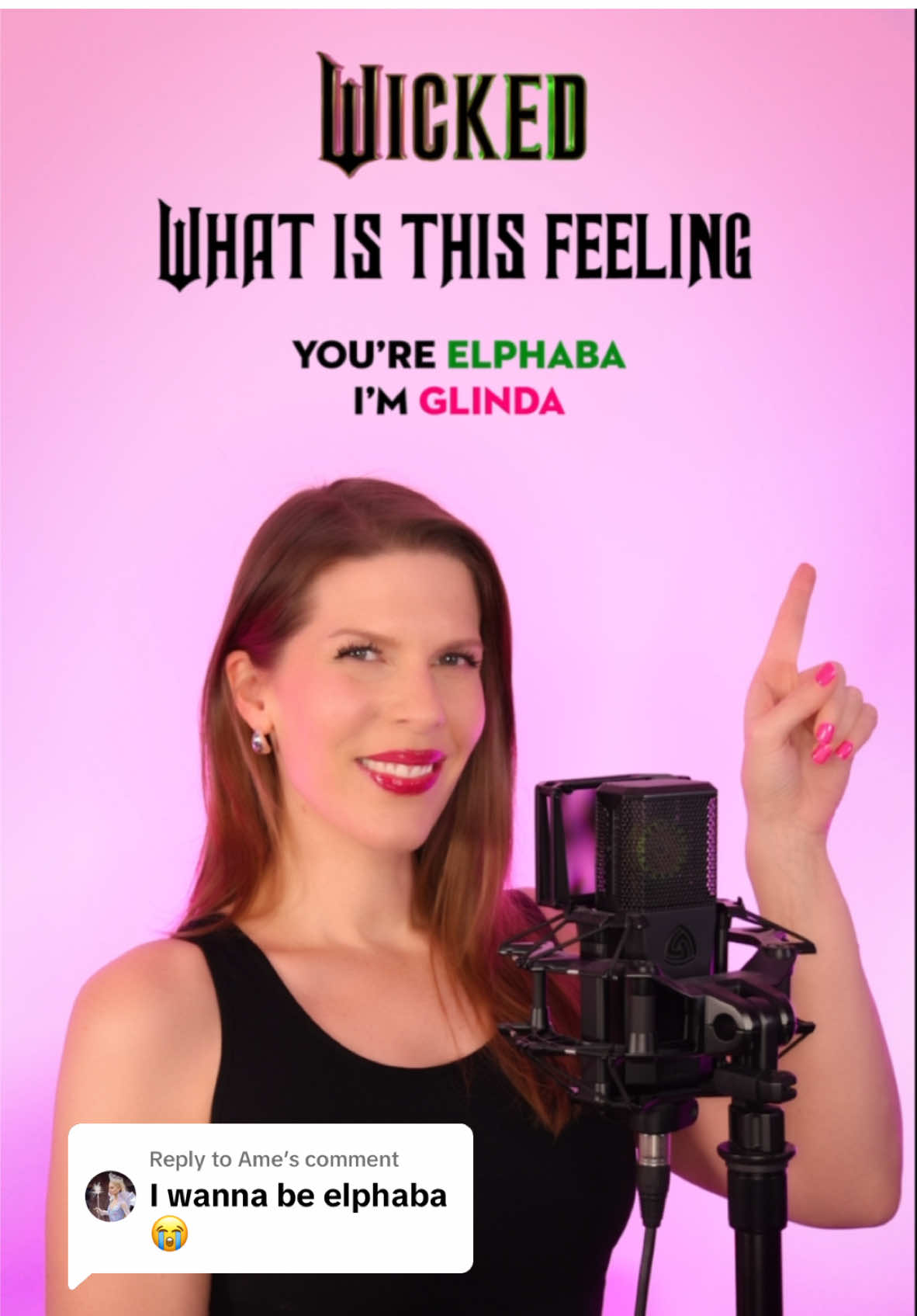 Replying to @Ame Elphabas! Sing your heart out 💚 What Is This Feeling from Wicked 🩷 🎤 Microphone: PURE TUBE from @LEWITT @wicked@Wicked Movie @arianagrande @Cynthia Erivo #duetme #singwithme #singalong #harmonizewithme #wicked #whatisthisfeeling #elphaba 