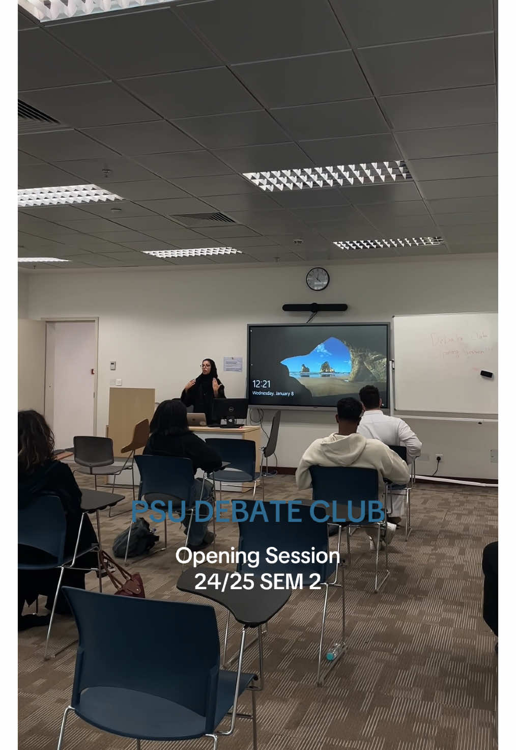 🎙️ Debate Club is back!  Kicking off the semester with an incredible opening session! 🗣️🔥  🗣️🔥 Registration is OPEN—don’t miss out! 💡💬 . . #fyp #fypシ #riyadh #psu #prince_sultan_university #princesultanuniversity  #جامعة_الامير_سلطان #اكسبلور #explore #debate #debateclub #DEBATE #university #السعودية #الرياض 