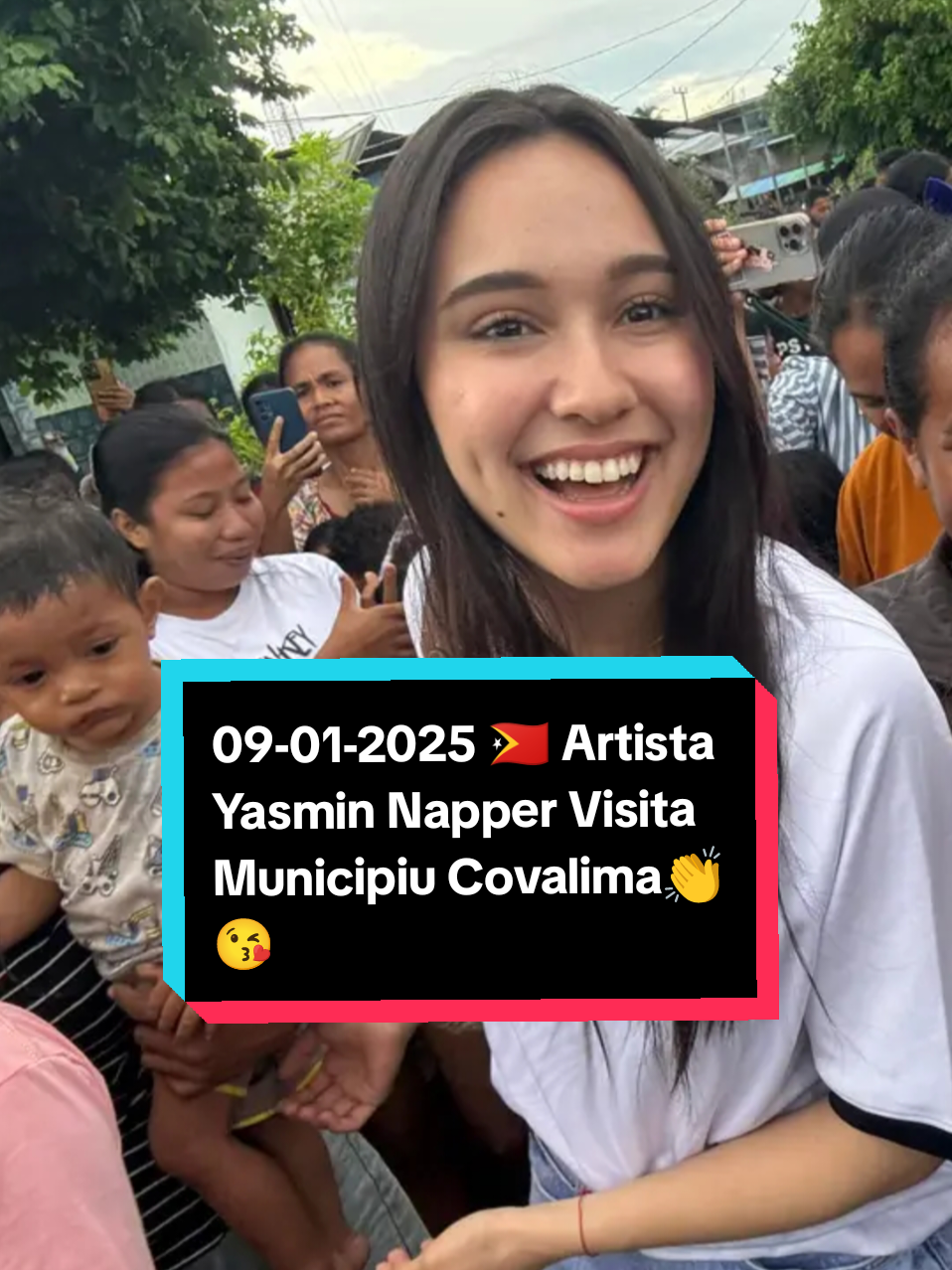 09-01-2025 🇹🇱 Artista Yasmin Napper Visita Municipiu Covalima. Nia (Yasmin) dehan 🗣️HAU  HADOMI COVALIMA 🤩🥰 👏 #timorleste🇹🇱 #covalima #yasminnapper #fyp #fypシ #foryourpage @Yasmin Napper 