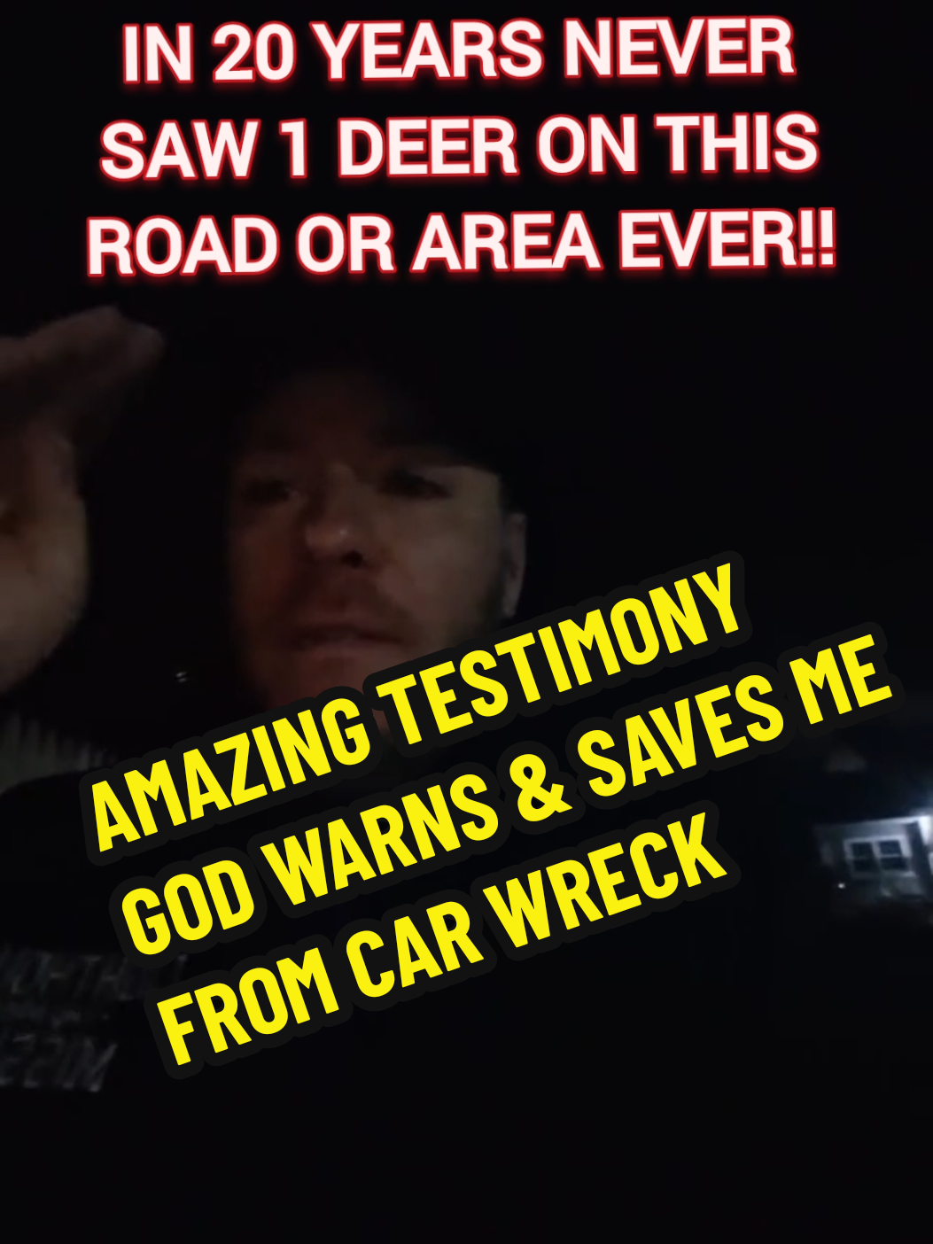 AMAZING TESTIMONY HOW GOD WARNED ME TO AVOID CAR CRASH INTO HUGE BUCK DEER ON ROAD THAT I HAVE NEVER SEEN 1 DEER IN 20 YEARS WHERE DEER ARE NOT IN THIS AREA  PRAISE GOD THANK YOU JESUS #GOD #jesus #christian #holyspirit #jesuslovesyou #christianity #bible #gospel #testimony #jesuschrist #christiantiktok #christmas #easter #church #holy #wow #grace #believe 