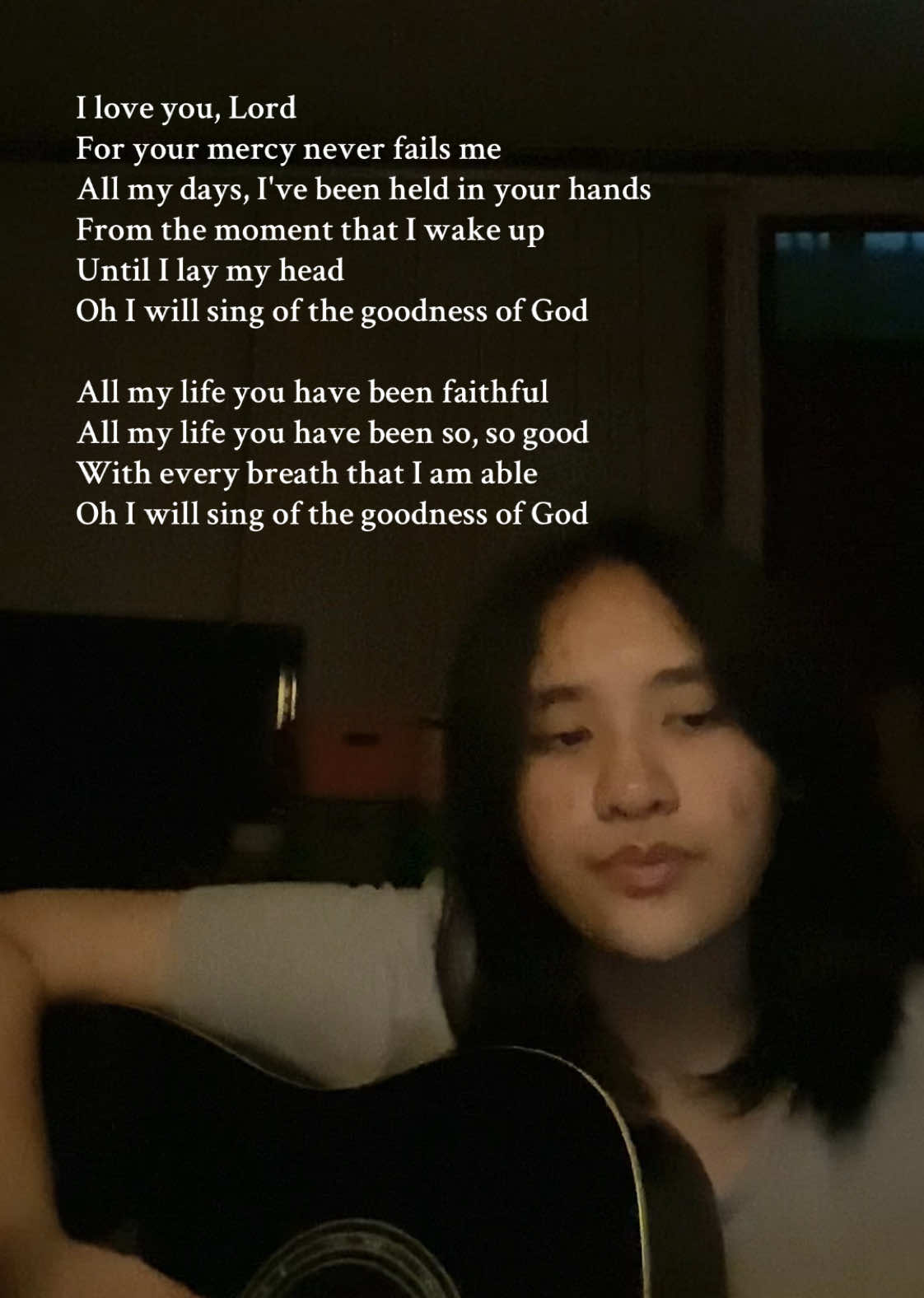 Goodness of God (cover) #fyp #songcover  please help me with the credits of the song i'm not sureee 🥹🙏🏼