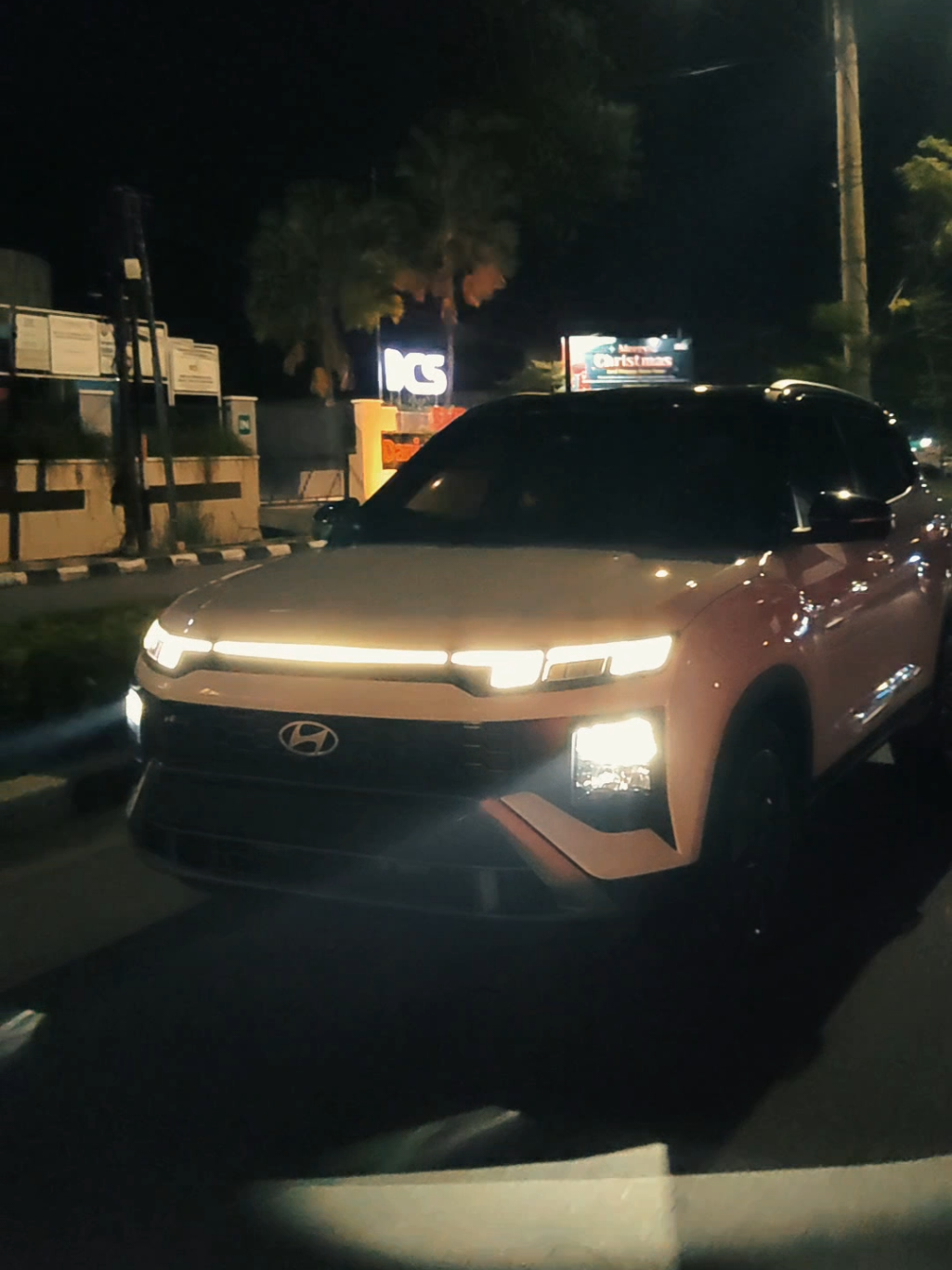 oh jadi begini kalau jalan malam New CRETA N line #creta #nline #hyundai #cretafacelift 