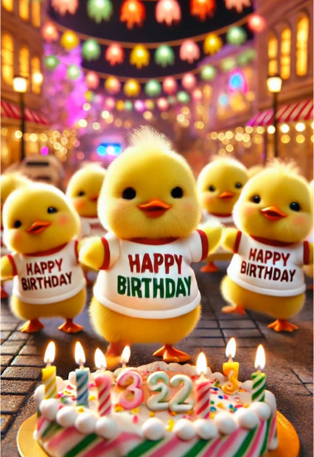 Happy Birthday to you 🎂🐤 #happybirthday #cute #animal #ai #aiart #midjourney #viral_video #cuteanimals #fup #fypdong #edit 