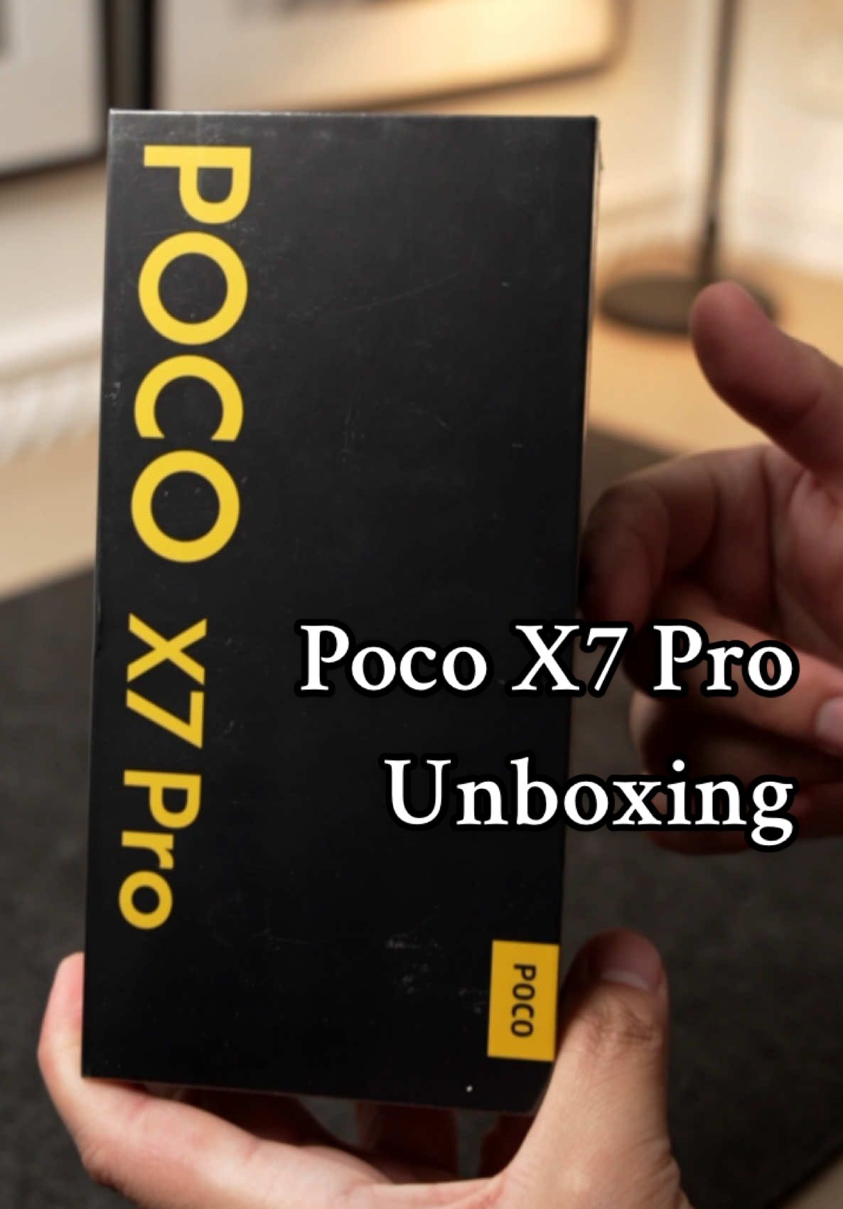 Unboxing the Poco X7 Pro in black 🥰  #unboxing #asmr #asmrunboxing #poco #pocox7 #phoneunboxing 