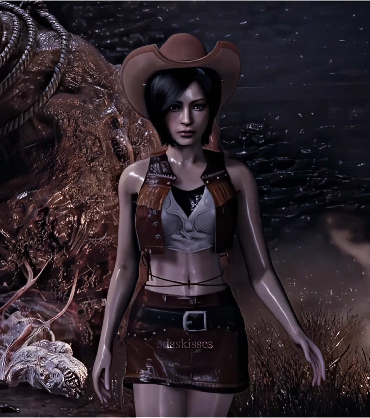 ada casually wrangling el gigante in the cntiest way possible 🤠 | scp. @Clancy ✩ | #residentevil #adawong #adawongedit #residentevil4 #residentevil4remake #re4remake #separateways #aftereffects #edit #fyp | dt. @adasf4v @alexa 