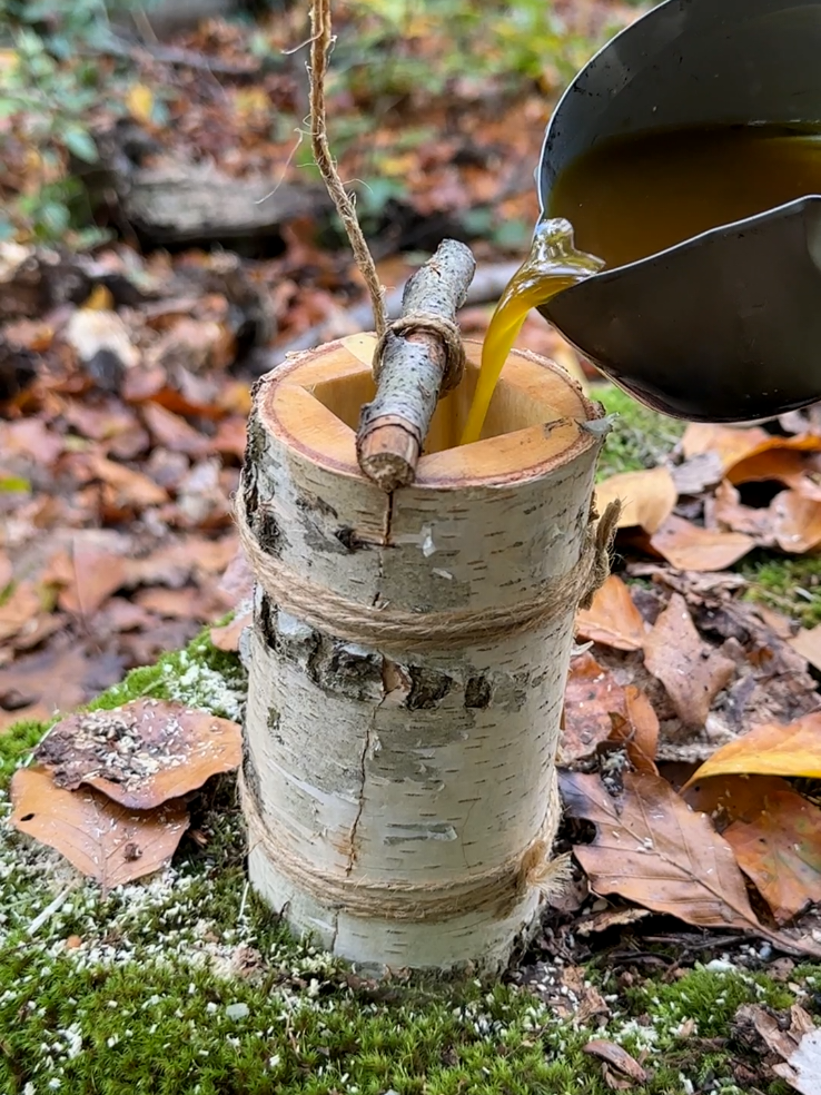 Survival Skills: How to Make a Beeswax Candle. #survival #Outdoors #camping #lifehacks #ideas #outdoors #bushcraft #forest 