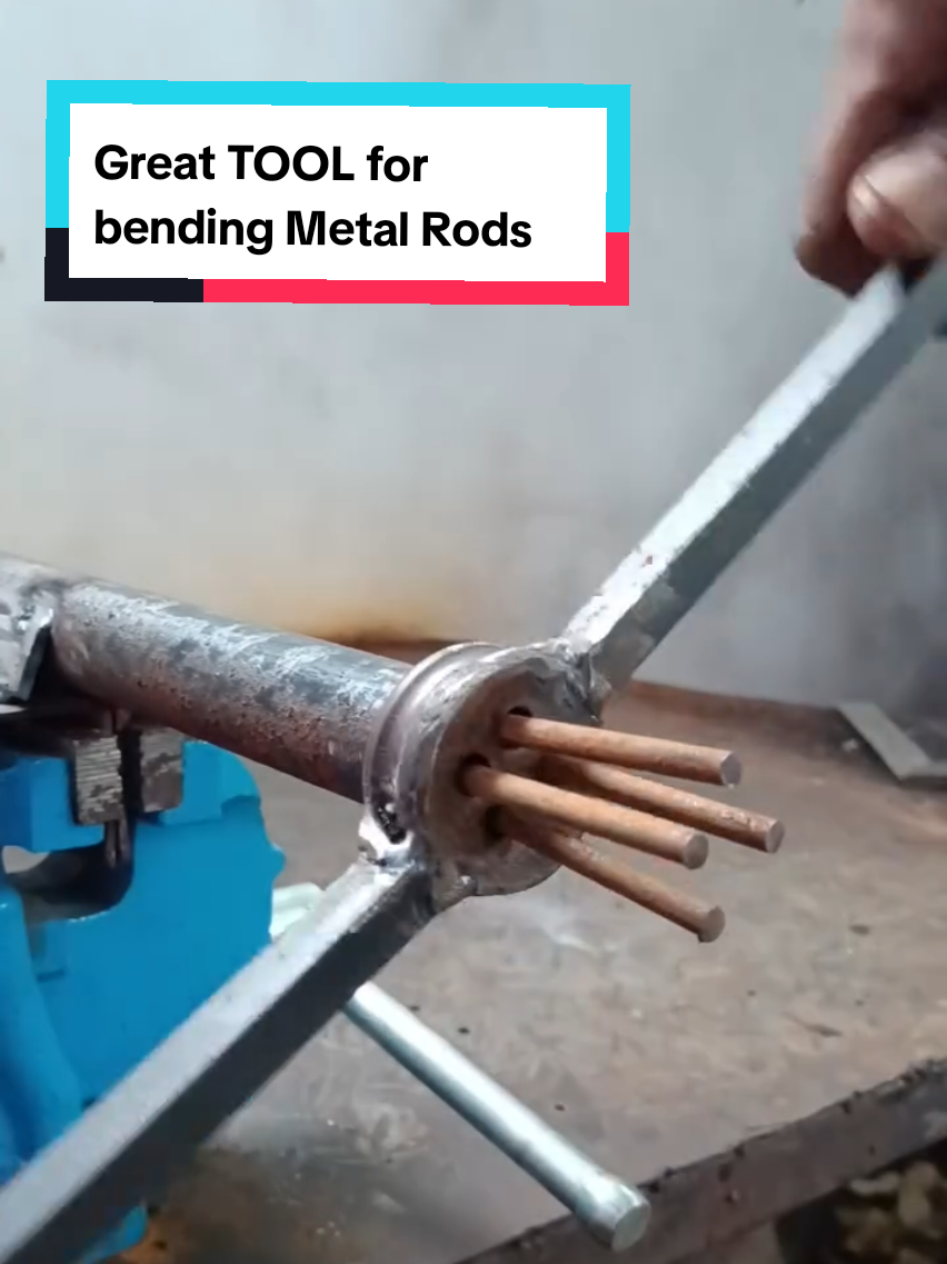 Amazing DIY tool for bending metal rods👨‍🏭🇺🇸 #technique #fabrication #weldingtiktok #fyp #weldinggirl #metalworks #weldingschool #DIY #metalworking #howtoweld #weldingtiktoktrends #weldingtools #pipes #welding #weldingtiktoktrend #weldingart #techniquesecrete #losangeles #losangelesfire #usa🇺🇸 