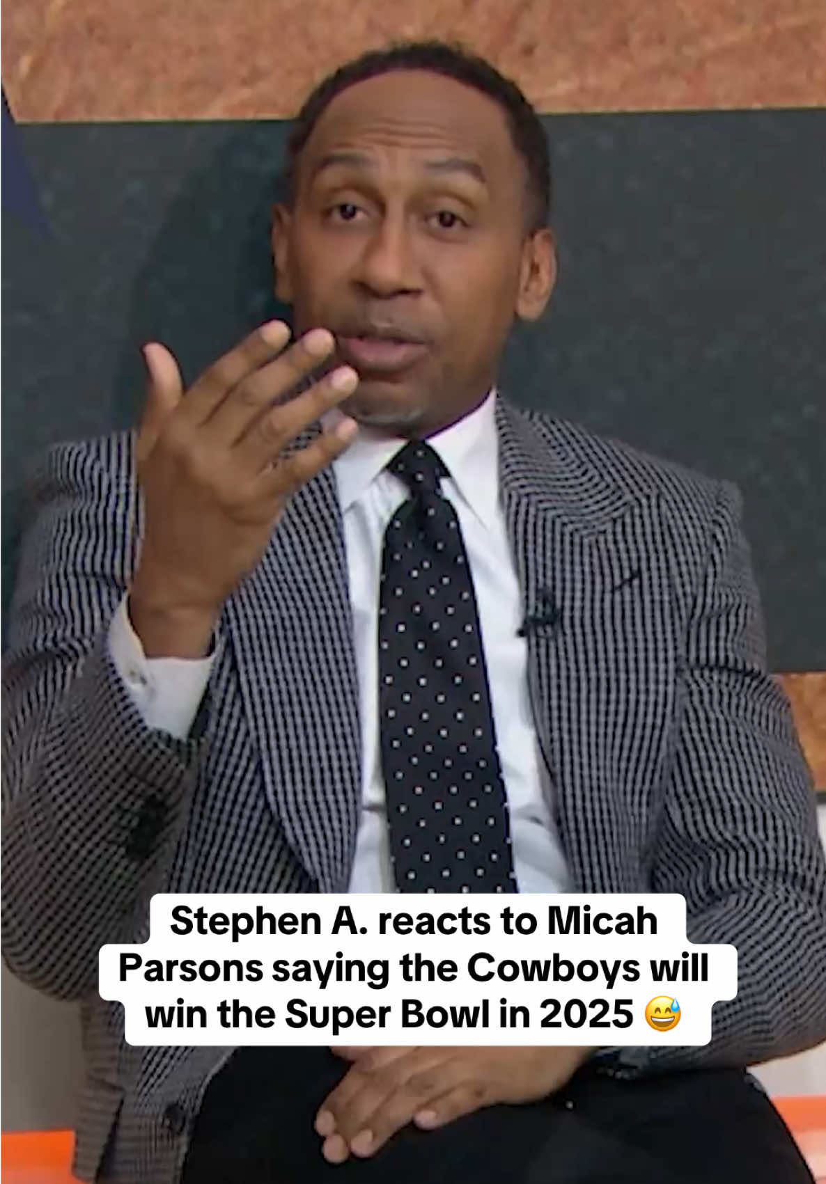 😭😭😭 #StephenASmith #NFL #Cowboys #MicahParsons