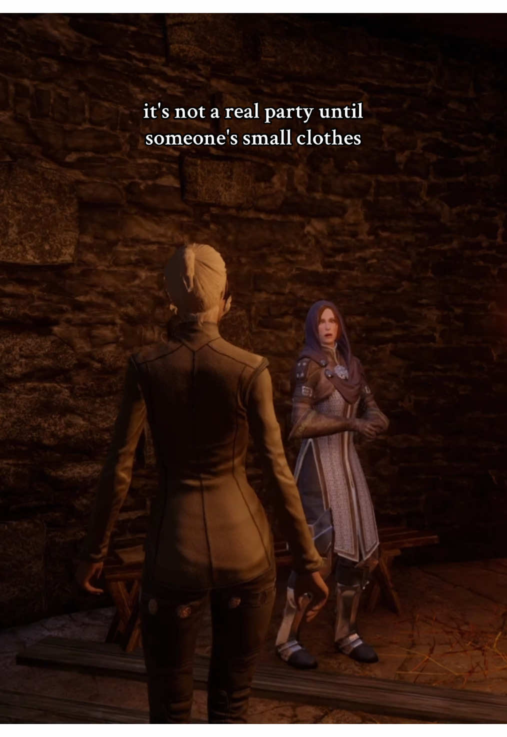 Okay well I want to party with Leliana and Josie #dragonageinquisition #lelianadragonage #josephinemontiliyet 