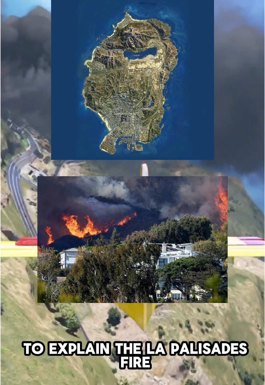 Explaining the LA Palisades Fire Using The GTA 5 Map #gta #gta5 #gtav 