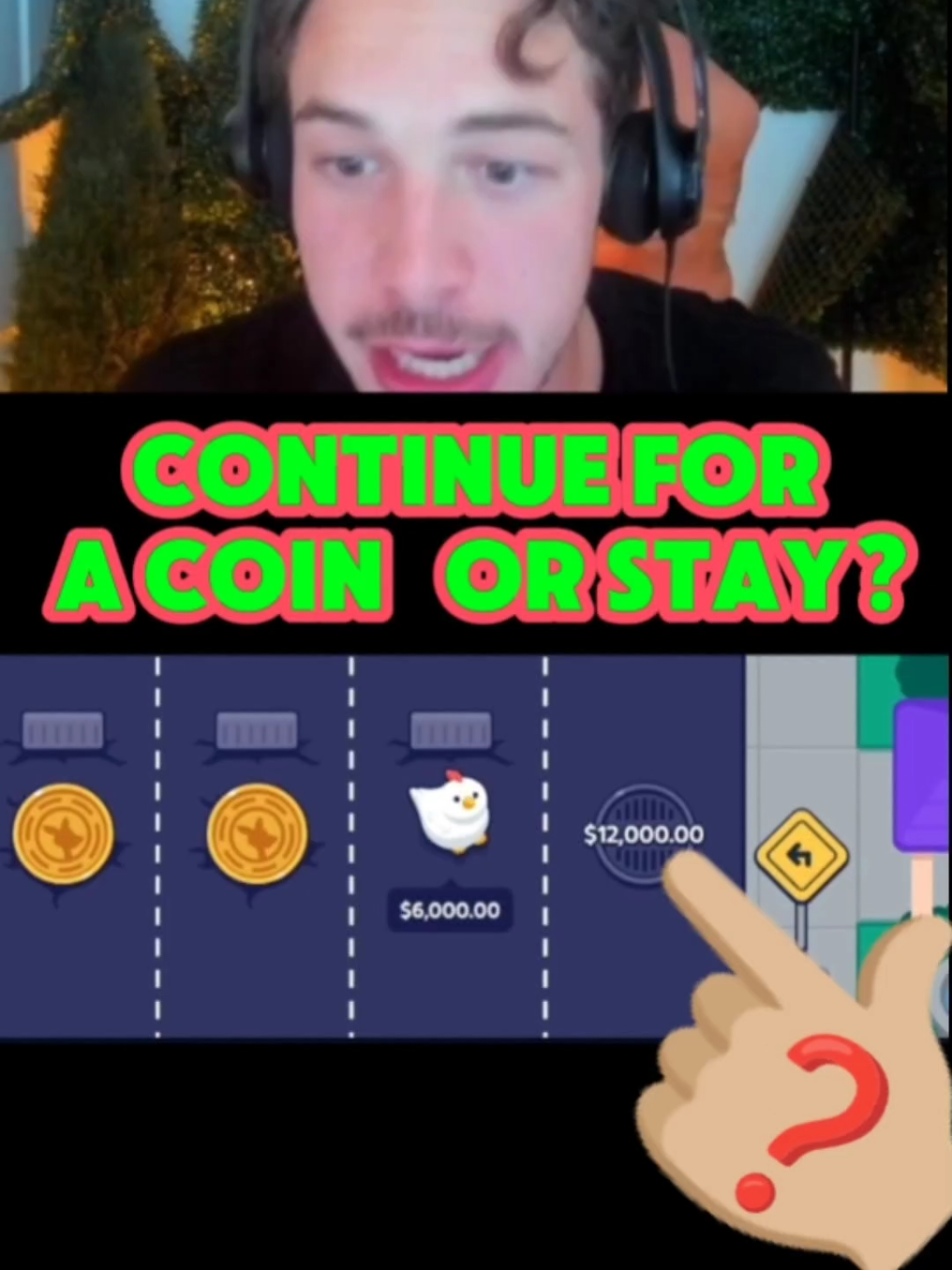 CONTINUE FOR A COIN OR STAY????? #fyp #kickstreaming #clips #rydurz #fypp 